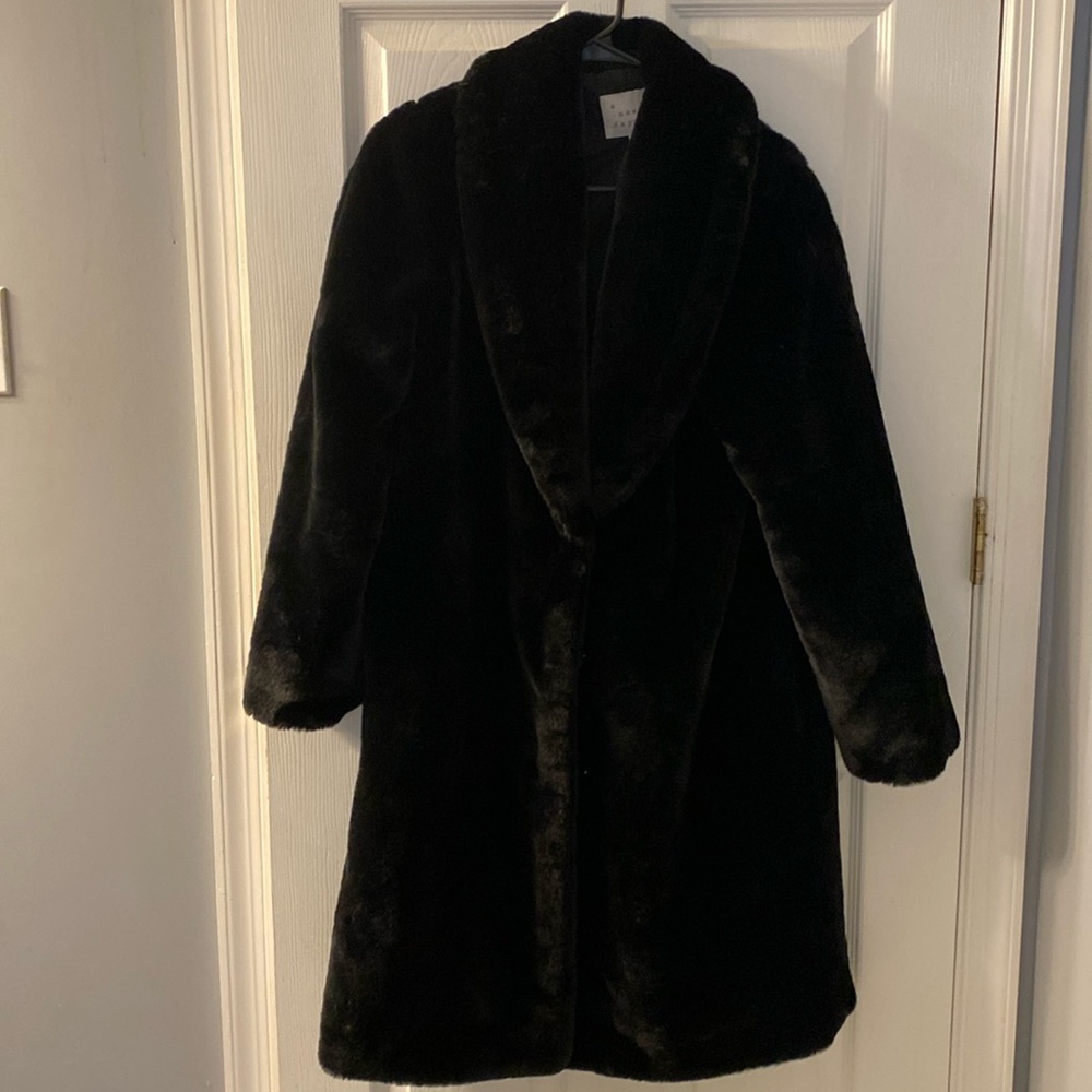 a new day Black Trench Coat
